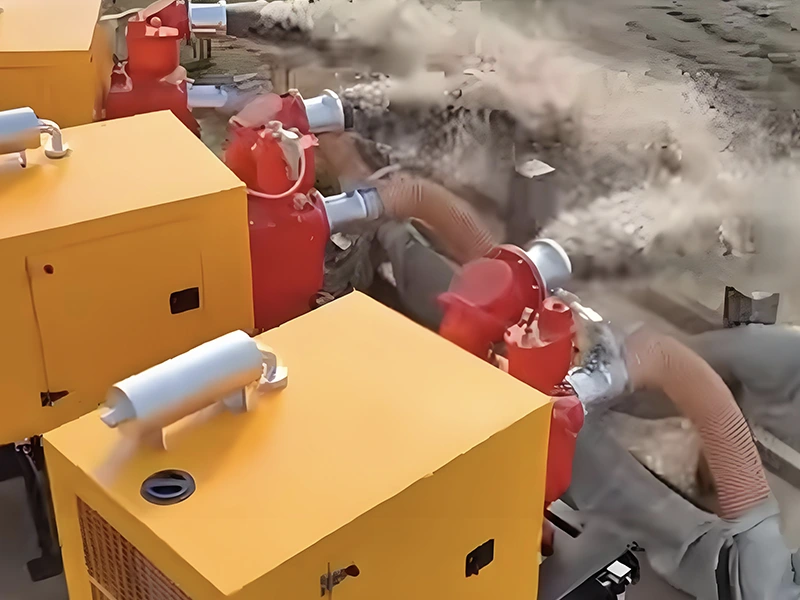 Cynhyrchion Atal Llifogydd Jianghe yn Uwchraddio Pwmp Dŵr a Yrrir gan Beiriant Diesel i Hybu Cynhwysedd Draenio Llifogydd Effeithlon