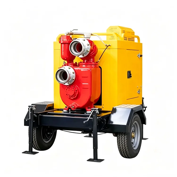 Cyfres QZ Uned Pwmp Dŵr Peiriant Diesel Hunan-priming